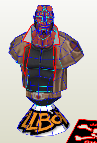 Busto Hellboy papercraft