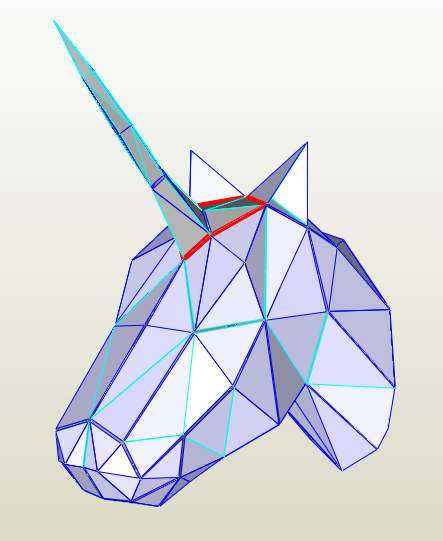 Unicornio Low Poly
