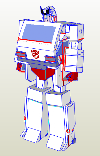 Ratchet papercraft