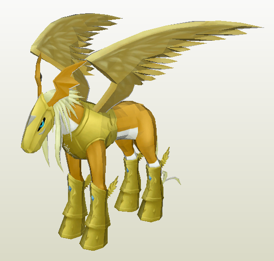 Pegasusmon papercraft