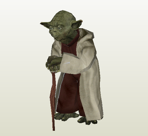 Maestro Yoda papercraft