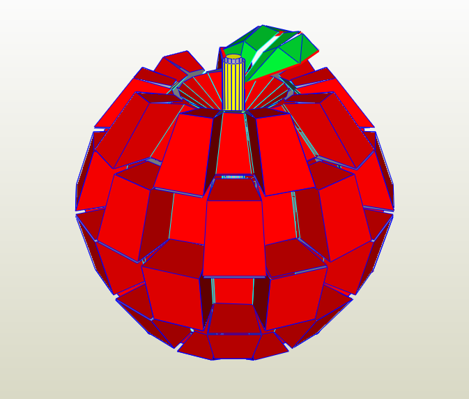 Manzana papercraft