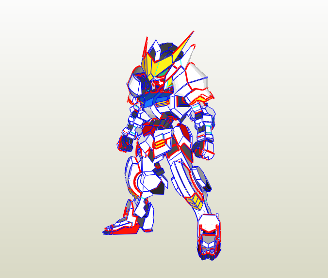 Barbatos armadura papercraft