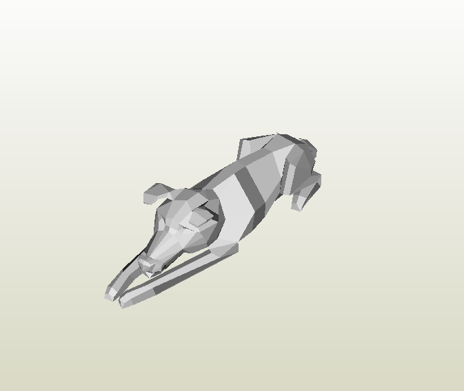 Perro papercraft