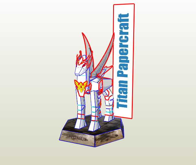 Armadura pegaso papercraft