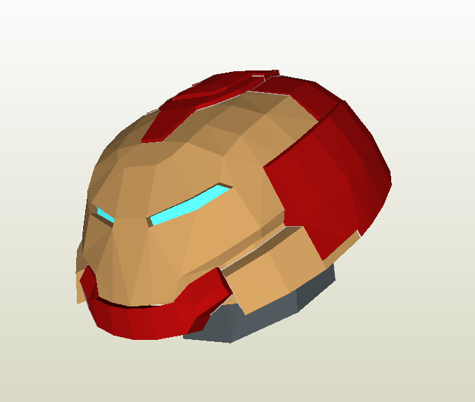 Hulkbuster head papercraft