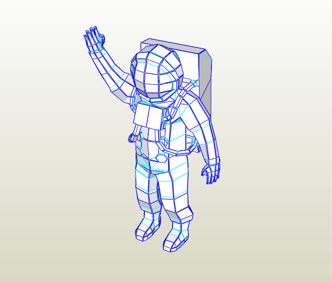 Astronautoa papercraft