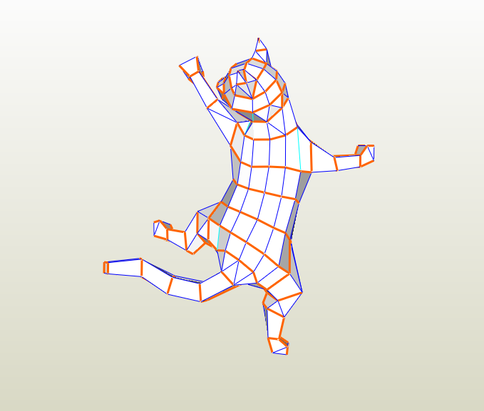 Gato LowPoly papercraft