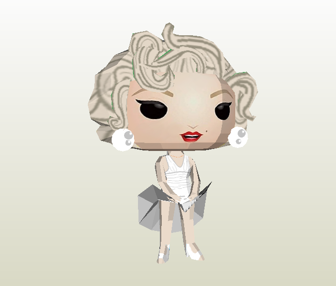 Marilyn Monroe Funko papercraft