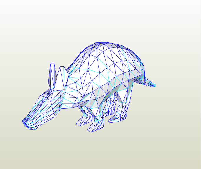 Armadillo lowpoly