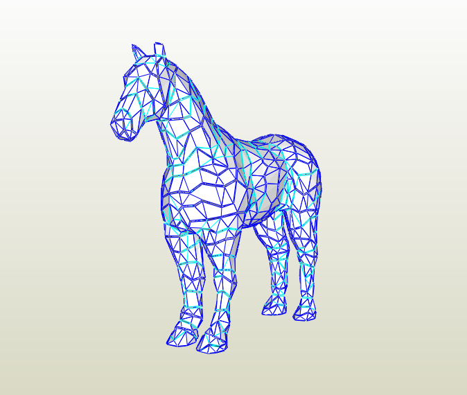 Caballo papercraft