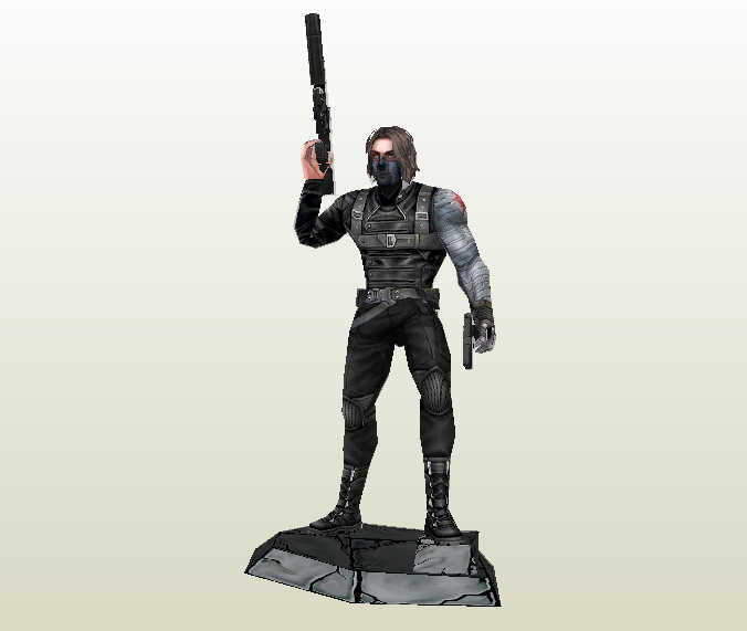 Soldado del invierno papercraft