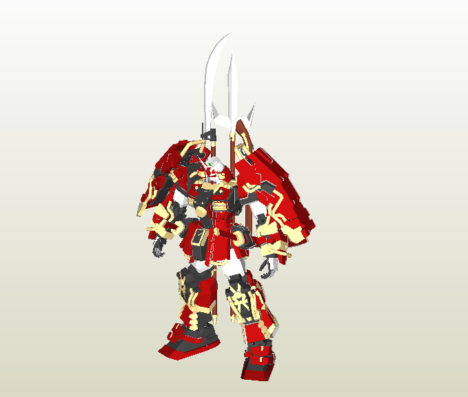 Shin Musha Gundam Papercraft