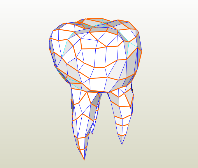 Muela papercraft