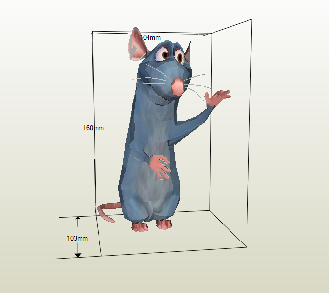 Ratatouille papercraft