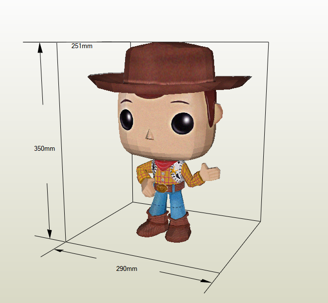 Funko Woody papercraft