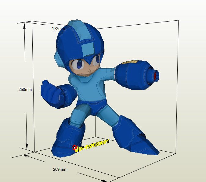 Megaman papercraft