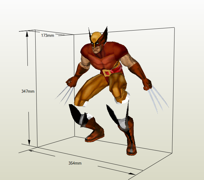 Wolverine papercraft