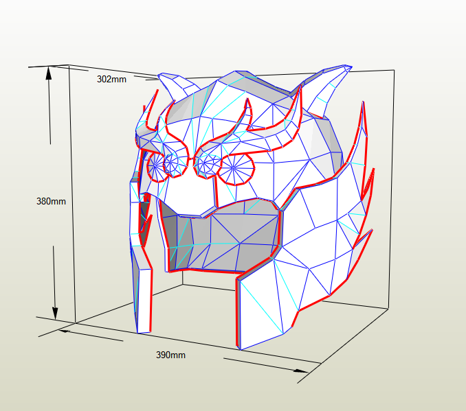 Casco Libra papercraft