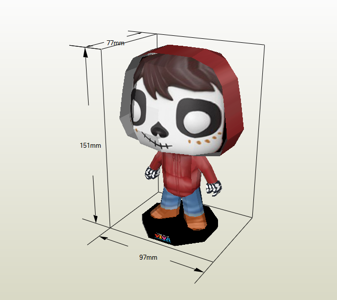 Miguel de coco papercraft