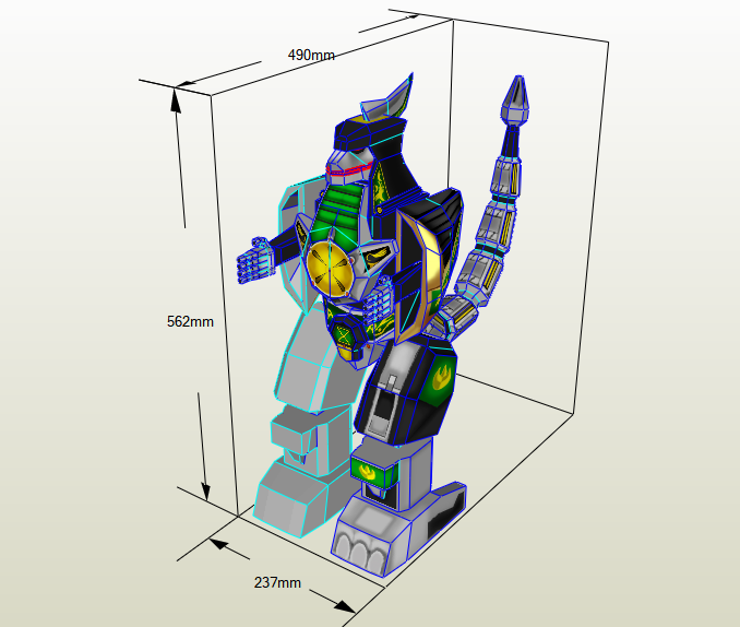 Dragonzord papercraft