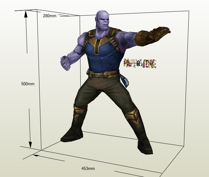 Thanos papercraft