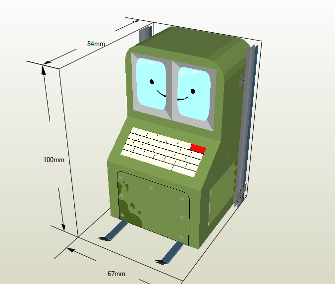 Comuterbot papercraft