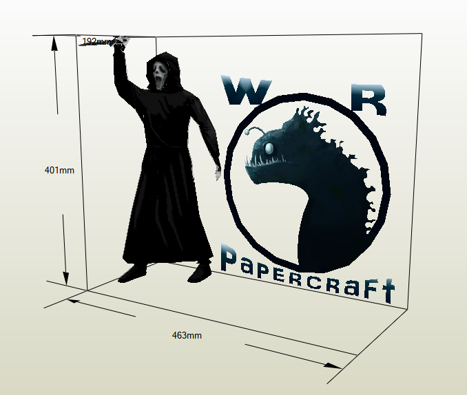 Ghostface papercraft