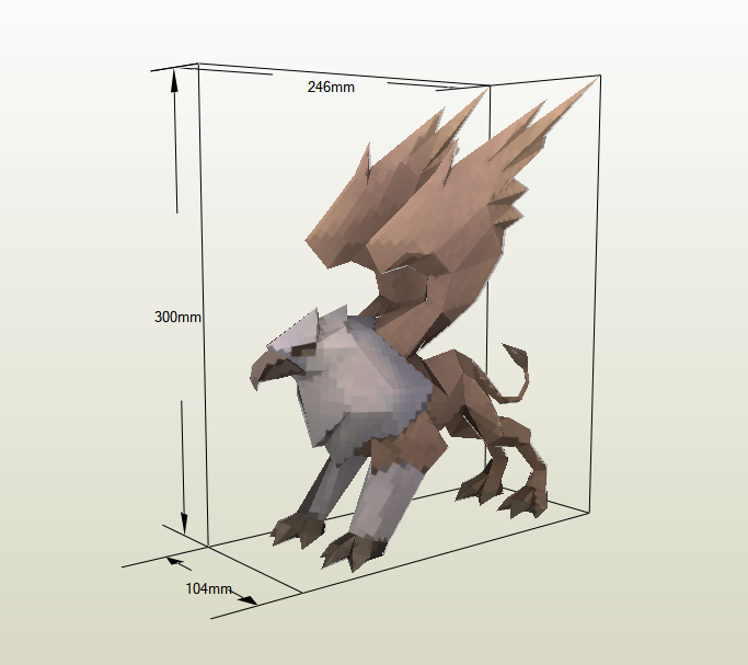 Hipogrifo papercraft