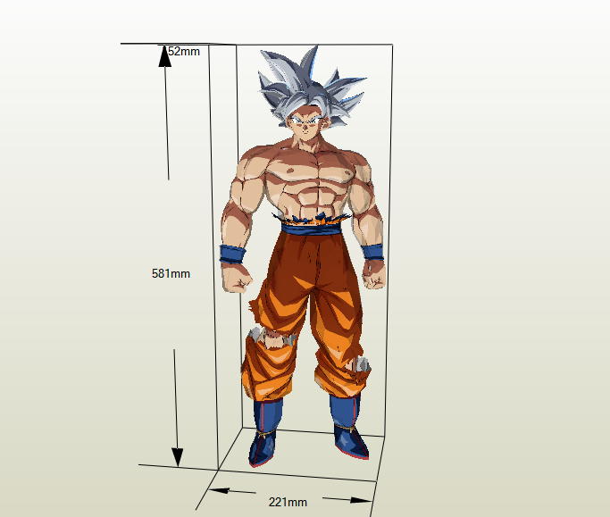 Goku Ultra Instinto - Papercraft Gratis - Papercraft Gratis Goku Ultra Instinto - Papercraft Gratis - Papercraft Gratis