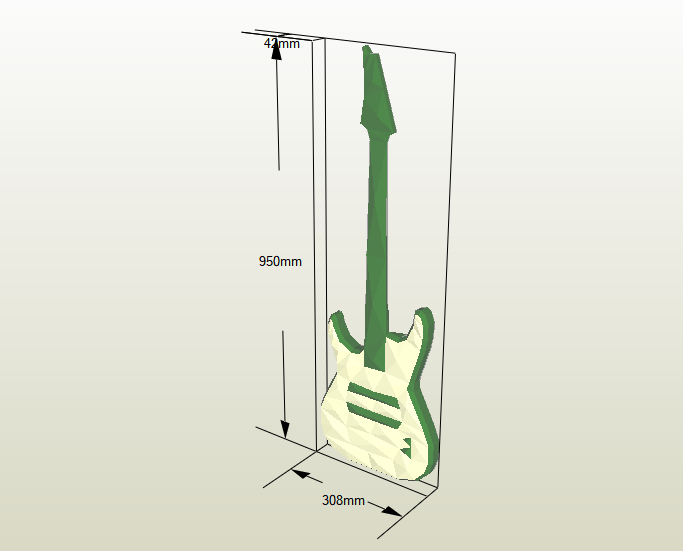 Guitarra Eléctrica papercraft
