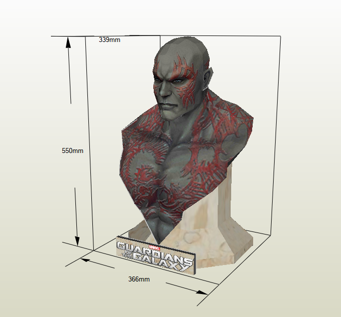 Drax papercraft