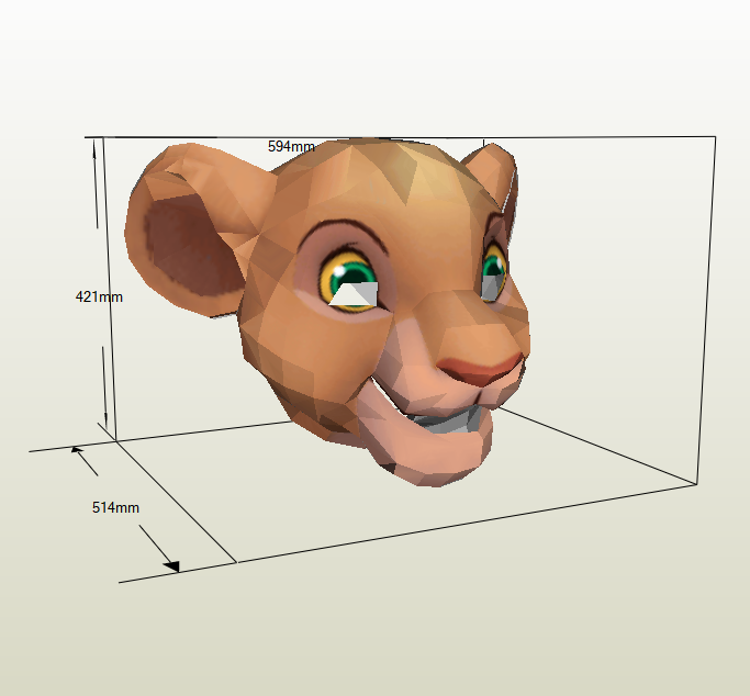 Nala papercraft