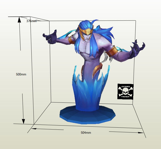 Poseidon papercraft