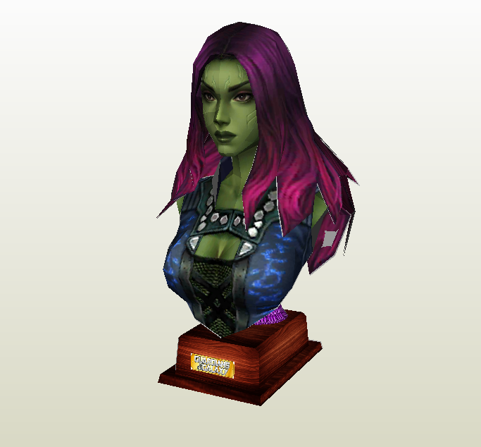 Gamora papercraft