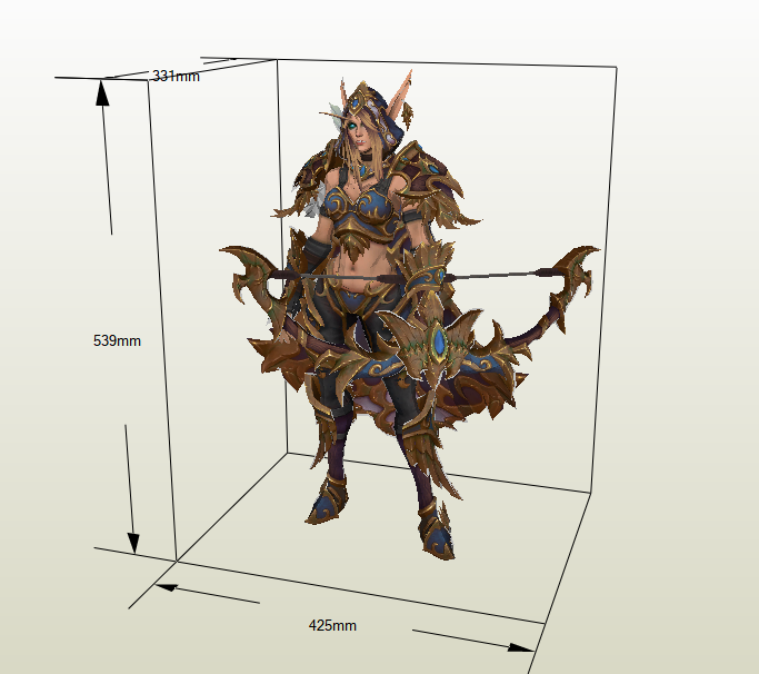 Sylvanas papercraft