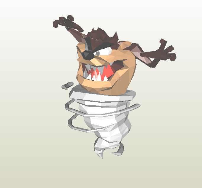 Taz de papercraft