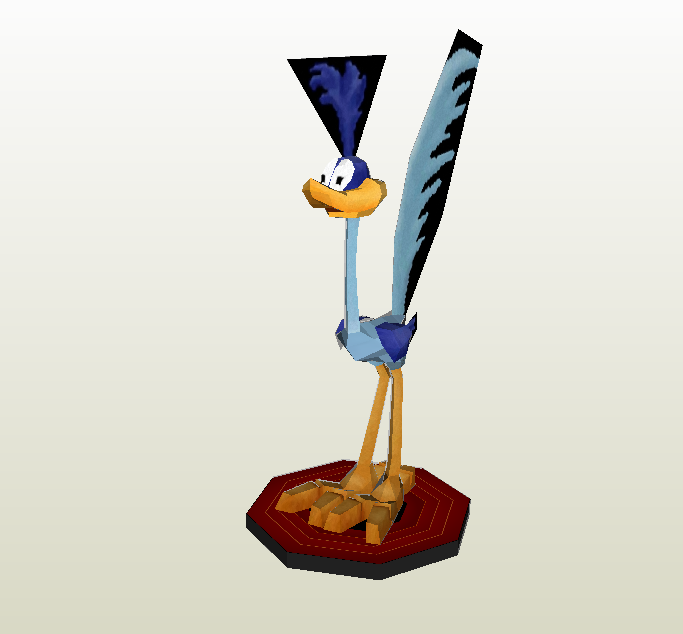 Correcaminos papercraft