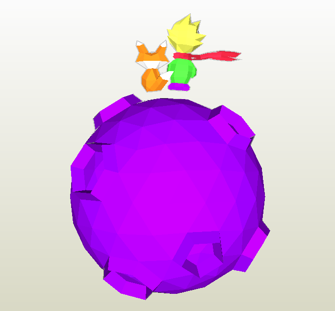 El Principito Papercraft