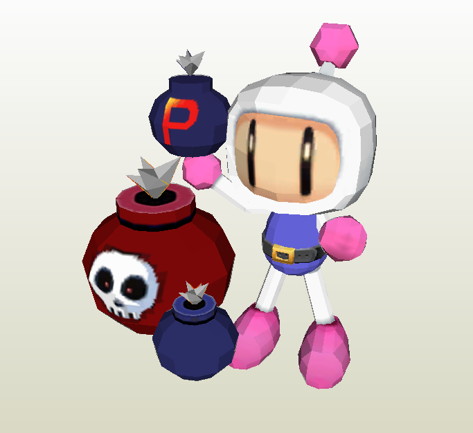 Bomberman papercraft