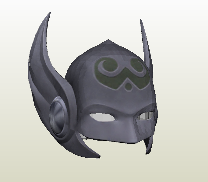 Casco Jane Foster Thor de papercraft