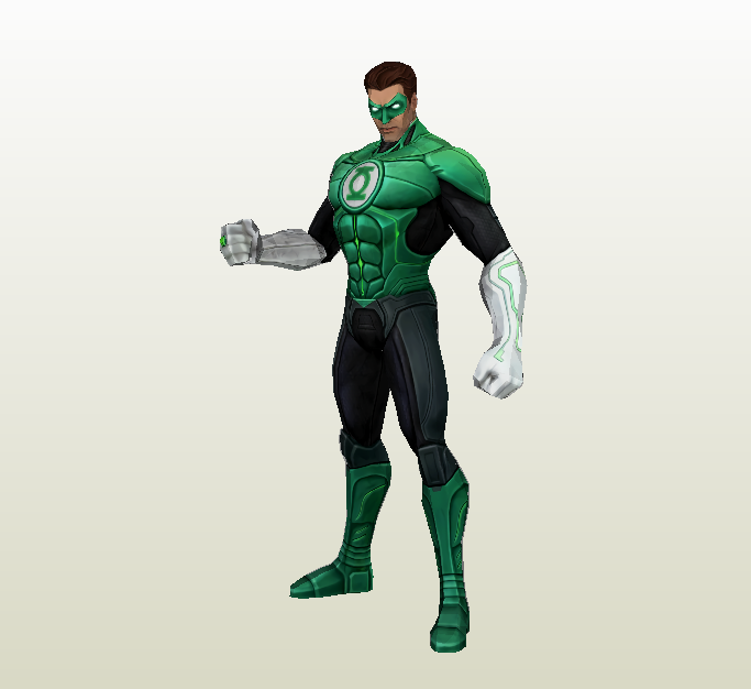 Linterna verde papercraft