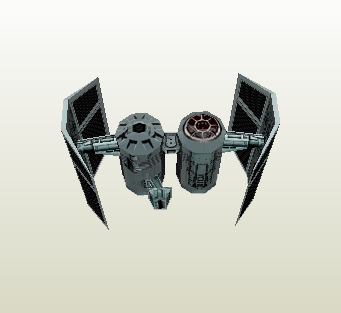 Tie Bomber papercraft