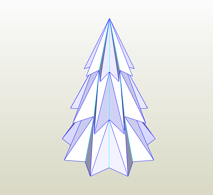 Árbol navidad papercraft