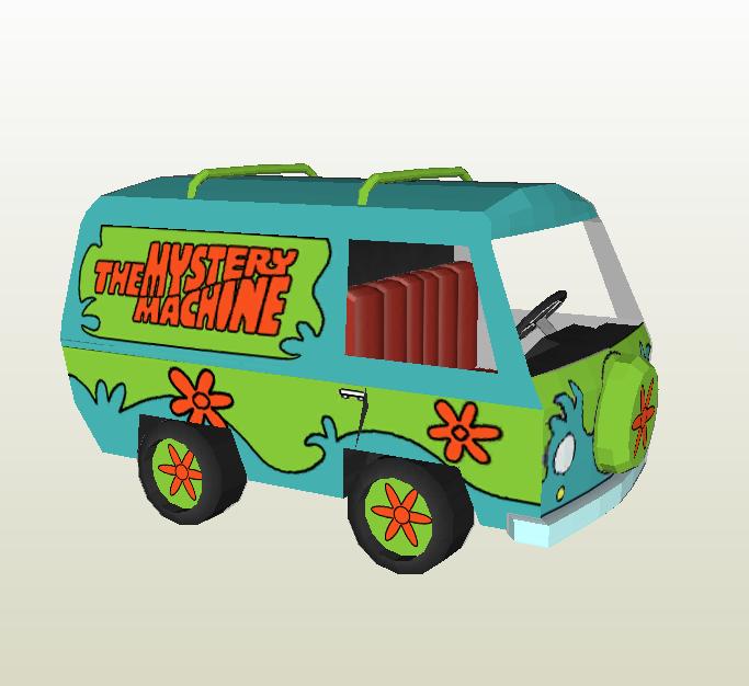 Máquina del misterio papercraft