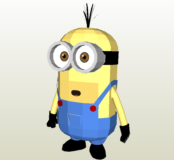 Kevin minion papercraft