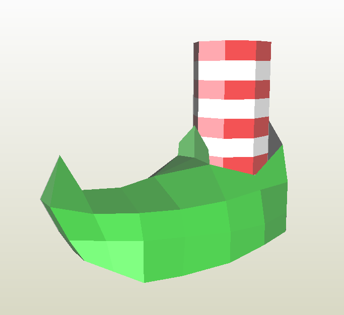 Pie duende papercraft