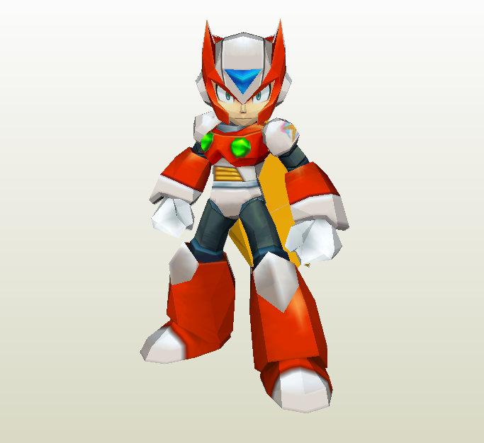 Megaman Zero papercraft