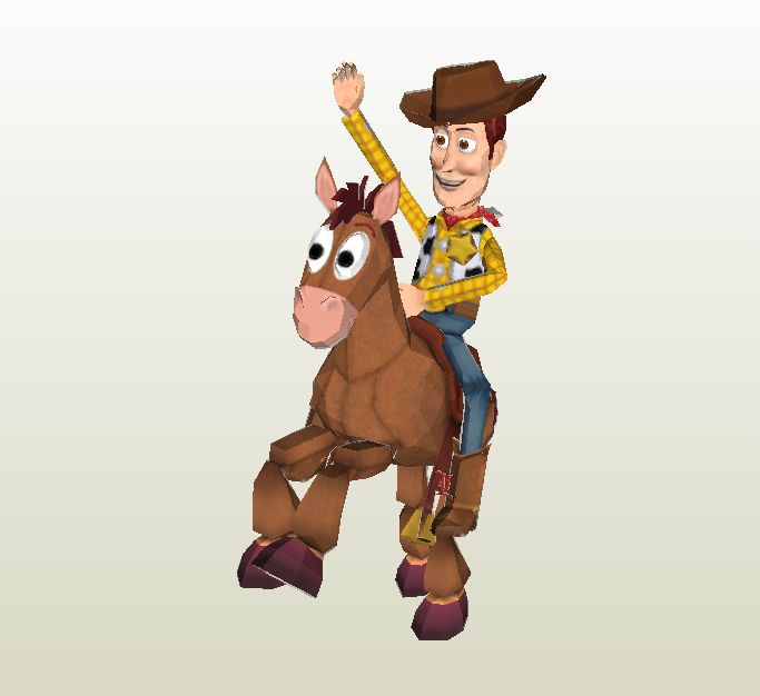 Woody y Tiro al blanco papercraft