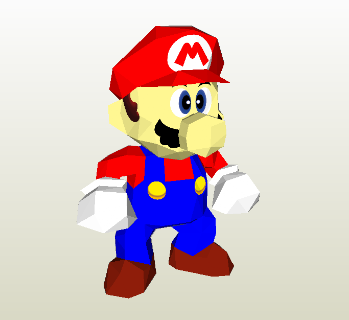 Mario 65 papercraft